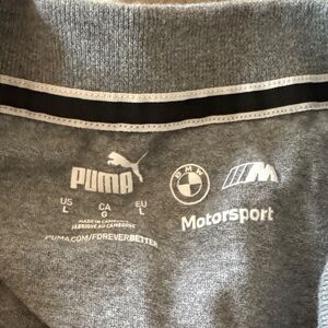 PUMA Men's Motorsport Gray Crewneck Sweater